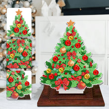 Load image into Gallery viewer, Wooden Desktop Diamond Art Kits Xmas Tree Diamond Painting Desktop Ornaments Kit