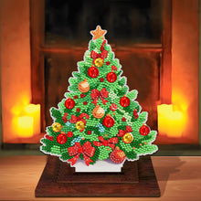 Load image into Gallery viewer, Wooden Desktop Diamond Art Kits Xmas Tree Diamond Painting Desktop Ornaments Kit