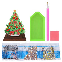 Load image into Gallery viewer, Wooden Desktop Diamond Art Kits Xmas Tree Diamond Painting Desktop Ornaments Kit
