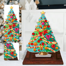 Load image into Gallery viewer, Wooden Desktop Diamond Art Kits Xmas Tree Diamond Painting Desktop Ornaments Kit
