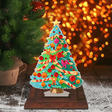 Load image into Gallery viewer, Wooden Desktop Diamond Art Kits Xmas Tree Diamond Painting Desktop Ornaments Kit