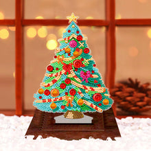 Load image into Gallery viewer, Wooden Desktop Diamond Art Kits Xmas Tree Diamond Painting Desktop Ornaments Kit