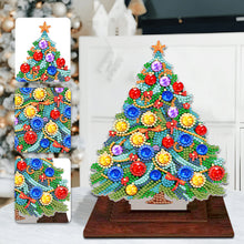 Load image into Gallery viewer, Wooden Desktop Diamond Art Kits Xmas Tree Diamond Painting Desktop Ornaments Kit