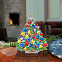 Load image into Gallery viewer, Wooden Desktop Diamond Art Kits Xmas Tree Diamond Painting Desktop Ornaments Kit