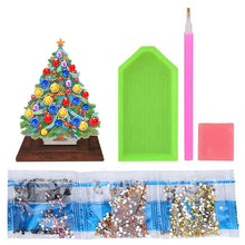 Load image into Gallery viewer, Wooden Desktop Diamond Art Kits Xmas Tree Diamond Painting Desktop Ornaments Kit