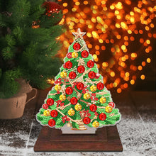 Load image into Gallery viewer, Wooden Desktop Diamond Art Kits Xmas Tree Diamond Painting Desktop Ornaments Kit
