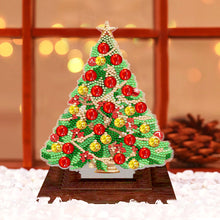 Load image into Gallery viewer, Wooden Desktop Diamond Art Kits Xmas Tree Diamond Painting Desktop Ornaments Kit
