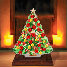 Load image into Gallery viewer, Wooden Desktop Diamond Art Kits Xmas Tree Diamond Painting Desktop Ornaments Kit