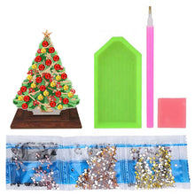 Load image into Gallery viewer, Wooden Desktop Diamond Art Kits Xmas Tree Diamond Painting Desktop Ornaments Kit