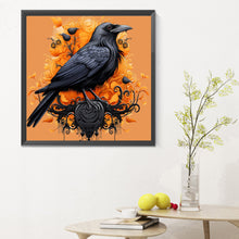Load image into Gallery viewer, Diamond Painting - Full Round - black crow (30*30CM)