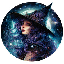 Load image into Gallery viewer, Diamond Painting - Full Round - Star and Moon¡¤Witch (30*30CM)