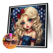 Load image into Gallery viewer, Diamond Painting - Full Round - Cartoon blonde girl (30*30CM)