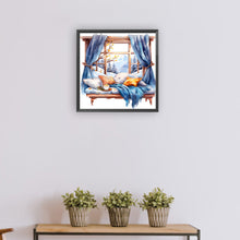 Load image into Gallery viewer, Diamond Painting - Full Round - winter window (30*30CM)