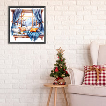 Load image into Gallery viewer, Diamond Painting - Full Round - winter window (30*30CM)