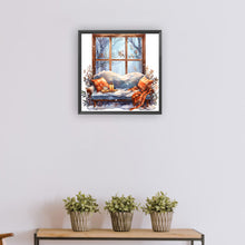 Load image into Gallery viewer, Diamond Painting - Full Round - winter window (30*30CM)