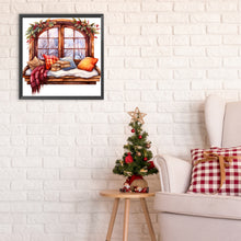Load image into Gallery viewer, Diamond Painting - Full Round - winter window (30*30CM)