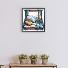 Load image into Gallery viewer, Diamond Painting - Full Round - winter window (30*30CM)