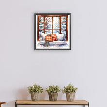 Load image into Gallery viewer, Diamond Painting - Full Round - winter window (30*30CM)