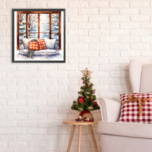 Load image into Gallery viewer, Diamond Painting - Full Round - winter window (30*30CM)