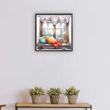 Load image into Gallery viewer, Diamond Painting - Full Round - winter window (30*30CM)
