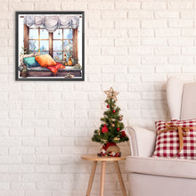 Load image into Gallery viewer, Diamond Painting - Full Round - winter window (30*30CM)