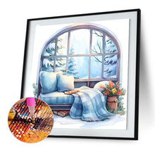 Load image into Gallery viewer, Diamond Painting - Full Round - winter window (30*30CM)
