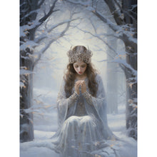 Load image into Gallery viewer, Diamond Painting - Full Round - winter snow angel (30*40CM)