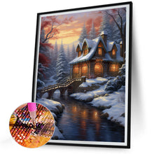Load image into Gallery viewer, Diamond Painting - Full Round - winter village (30*40CM)