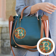 Load image into Gallery viewer, A-Z 26 Letters Double Sided Special Shape Diamond Painting Keychain Pendant (B)