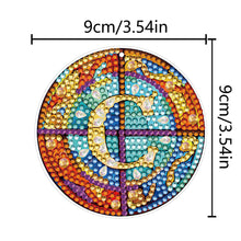 Load image into Gallery viewer, A-Z 26 Letters Double Sided Special Shape Diamond Painting Keychain Pendant (C)