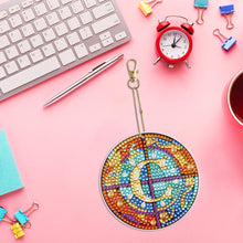 Load image into Gallery viewer, A-Z 26 Letters Double Sided Special Shape Diamond Painting Keychain Pendant (C)