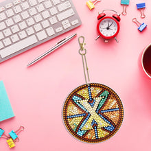 Load image into Gallery viewer, A-Z 26 Letters Double Sided Special Shape Diamond Painting Keychain Pendant (X)