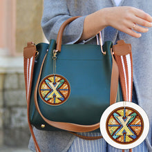 Load image into Gallery viewer, A-Z 26 Letters Double Sided Special Shape Diamond Painting Keychain Pendant (X)