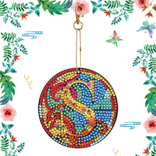 Load image into Gallery viewer, A-Z 26 Letters Double Sided Special Shape Diamond Painting Keychain Pendant (S)