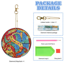 Load image into Gallery viewer, A-Z 26 Letters Double Sided Special Shape Diamond Painting Keychain Pendant (S)