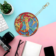 Load image into Gallery viewer, A-Z 26 Letters Double Sided Special Shape Diamond Painting Keychain Pendant (S)