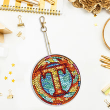 Load image into Gallery viewer, A-Z 26 Letters Double Sided Special Shape Diamond Painting Keychain Pendant (T)