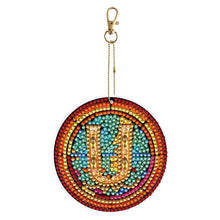 Load image into Gallery viewer, A-Z 26 Letters Double Sided Special Shape Diamond Painting Keychain Pendant (U)