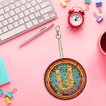 Load image into Gallery viewer, A-Z 26 Letters Double Sided Special Shape Diamond Painting Keychain Pendant (U)