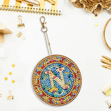 Load image into Gallery viewer, A-Z 26 Letters Double Sided Special Shape Diamond Painting Keychain Pendant (N)