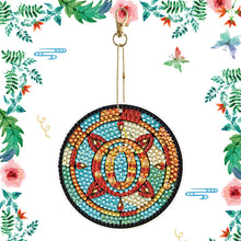 Load image into Gallery viewer, A-Z 26 Letters Double Sided Special Shape Diamond Painting Keychain Pendant (O)