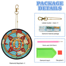 Load image into Gallery viewer, A-Z 26 Letters Double Sided Special Shape Diamond Painting Keychain Pendant (O)