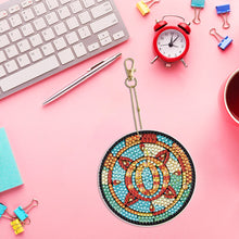 Load image into Gallery viewer, A-Z 26 Letters Double Sided Special Shape Diamond Painting Keychain Pendant (O)