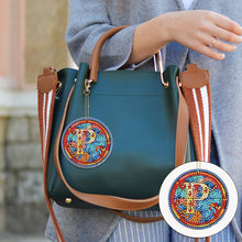 Load image into Gallery viewer, A-Z 26 Letters Double Sided Special Shape Diamond Painting Keychain Pendant (P)