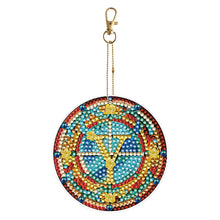 Load image into Gallery viewer, A-Z 26 Letters Double Sided Special Shape Diamond Painting Keychain Pendant (Y)