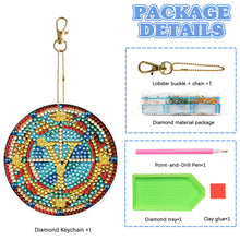 Load image into Gallery viewer, A-Z 26 Letters Double Sided Special Shape Diamond Painting Keychain Pendant (Y)