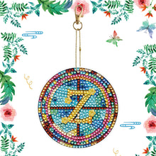 Load image into Gallery viewer, A-Z 26 Letters Double Sided Special Shape Diamond Painting Keychain Pendant (Z)