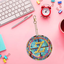 Load image into Gallery viewer, A-Z 26 Letters Double Sided Special Shape Diamond Painting Keychain Pendant (Z)
