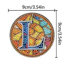 Load image into Gallery viewer, A-Z 26 Letters Double Sided Special Shape Diamond Painting Keychain Pendant (L)