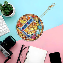Load image into Gallery viewer, A-Z 26 Letters Double Sided Special Shape Diamond Painting Keychain Pendant (L)